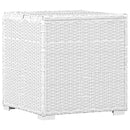 tsilova Tsilova Deutschland Sonnenliegen 3-tlg. Garten-Sonnenliegen mit Teetisch Poly Rattan Weiß
