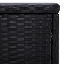 tsilova Tsilova Deutschland Sonnenliegen Sonnenliege mit Auflage und Teetisch Poly Rattan Blau
