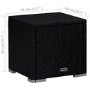 tsilova Tsilova Deutschland Sonnenliegen Sonnenliege mit Auflage und Teetisch Poly Rattan Rot