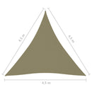 tsilova Tsilova Deutschland Sonnenschirme & Sonnenschutze Sonnensegel Oxford-Gewebe Dreieckig 4,5x4,5x4,5 m Beige