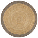 tsilova Tsilova Deutschland Teppiche Teppich Handgefertigt Jute mit Grauem Rand 120 cm