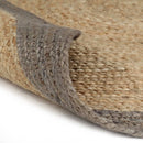 tsilova Tsilova Deutschland Teppiche Teppich Handgefertigt Jute mit Grauem Rand 120 cm