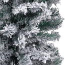 tsilova Tsilova Deutschland Weihnachtsbaumschmuck Weihnachtsbaum künstlicher mit Flocked Snow Green 120 cm PVC