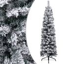 tsilova Tsilova Deutschland Weihnachtsbaumschmuck Weihnachtsbaum künstlicher mit Flocked Snow Green 120 cm PVC
