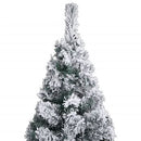tsilova Tsilova Deutschland Weihnachtsbaumschmuck Weihnachtsbaum künstlicher mit Flocked Snow Green 120 cm PVC