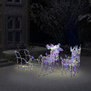 tsilova Tsilova Deutschland Weihnachtsdeko 4 Rentiere mit Schlitten Weihnachtsdeko 280x28x55