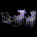 tsilova Tsilova Deutschland Weihnachtsdeko Mehrfarbig 4 Rentiere mit Schlitten Weihnachtsdeko 280x28x55