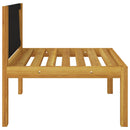 tsilova Tsilova Gartenmöbel-Sets 11-tlg. Garten-Lounge-Set mit Kissen Cremeweiß Massivholz Akazie
