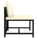 tsilova Tsilova Gartenmöbel-Sets 11-tlg. Garten-Lounge-Set mit Kissen Poly Rattan Schwarz