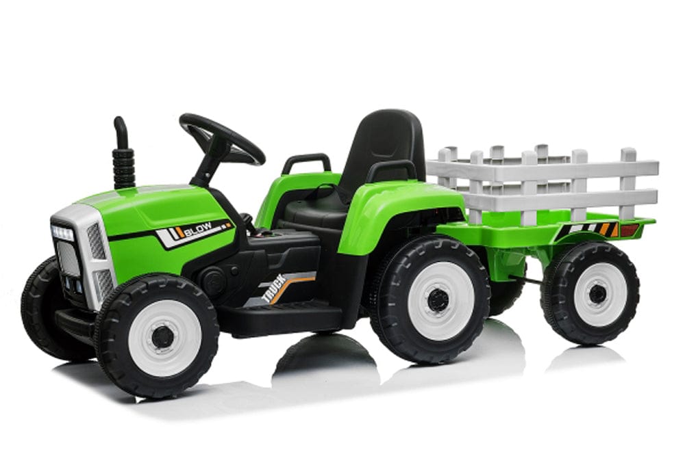 Kinder Traktor Elektro 2X25W 12V 4.5 Ah 2.4 G RC inkl. Anhänger