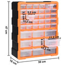 tsilova Tsilova Multi-Schubladen Multi-Schubladen-Organizer mit 39 Schubladen 38x16x47 cm