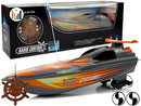 tsilova Tsilova Powerboat R/C RC 27Mh Schnellboot-Pilot-Ruder Fernsteuerung Reichweite 40 m