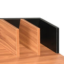 tsilova Tsilova Schreibtische Schreibtisch Schwarz und Braun 80x50x84 cm