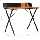tsilova Tsilova Schreibtische Schreibtisch Schwarz und Braun 80x50x84 cm