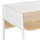 tsilova Tsilova Schreibtische Schreibtisch Weiß und Eiche 90x60x88 cm