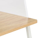 tsilova Tsilova Schreibtische Schreibtisch Weiß und Eiche 90x60x88 cm
