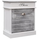 tsilova Tsilova Schuhregale & -schränke Schuhschrank Grau 50 x 28 x 58 cm Paulownia Holz
