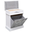 tsilova Tsilova Schuhregale & -schränke Schuhschrank Grau 50 x 28 x 58 cm Paulownia Holz
