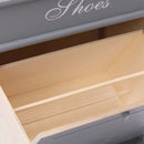 tsilova Tsilova Schuhregale & -schränke Schuhschrank Grau 50 x 28 x 58 cm Paulownia Holz