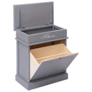 tsilova Tsilova Schuhregale & -schränke Schuhschrank Grau 50 x 28 x 58 cm Paulownia Holz