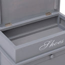 tsilova Tsilova Schuhregale & -schränke Schuhschrank Grau 50 x 28 x 58 cm Paulownia Holz