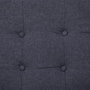 tsilova Tsilova Sofas 2-Sitzer-Sofa mit Armlehnen Dunkelgrau Stahl und Stoff