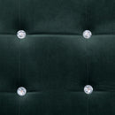 tsilova Tsilova Sofas 2-Sitzer-Sofa mit Armlehnen Dunkelgrün Chrom und Samt