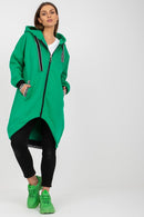 tsilova Tsilova Sweatshirt Kapuze und Eingrifftaschen Reißverschluss