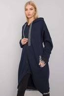 tsilova Tsilova Sweatshirt Kapuze und Eingrifftaschen Reißverschluss