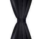 tsilova Tsilova Vorhänge & Gardinen Verdunkelungsvorhänge 2 Stk. mit Metallösen 135x175 cm Schwarz