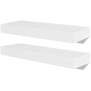 tsilova Tsilova Wandregale 2er Set MDF Wandregal Wandboard Hängeregal Bücher/DVD Regal, weiß
