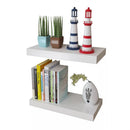tsilova Tsilova Wandregale 2er Set MDF Wandregal Wandboard Hängeregal Bücher/DVD Regal, weiß