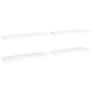 tsilova tsilova Wandregale Schwebende Wandregale 4 Stk. Weiß 80x23,5x3,8cm MDF