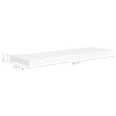tsilova tsilova Wandregale Schwebende Wandregale 4 Stk. Weiß 80x23,5x3,8cm MDF