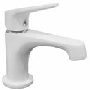 Waschtischarmatur Serie: Smooth White Design Mattweiß inkl.Fixierungsset - Tsilova