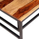 tsilova vidaXL Couchtische Zweiteiliges Satztisch-Set Couchtisch Massivholz