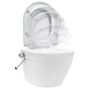 tsilova vidaXL Toiletten Wand-WC ohne Spülrand mit Bidet-Funktion Keramik Weiß