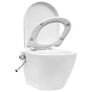tsilova vidaXL Toiletten Wand-WC ohne Spülrand mit Bidet-Funktion Keramik Weiß