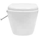 tsilova vidaXL Toiletten Wand-WC ohne Spülrand mit Bidet-Funktion Keramik Weiß