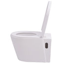 tsilova vidaXL Toiletten Wandmontierte Toilette Keramik Weiß
