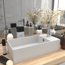 tsilova Tsilova Deutschland Badezimmer-Waschbecken Badezimmer-Waschbecken mit Überlauf Keramik Matt Weiß