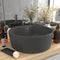 tsilova Tsilova Deutschland Badezimmer-Waschbecken Luxus-Waschbecken mit Überlauf Matt Dunkelgrau 36x13 cm Keramik