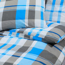 tsilova Tsilova Deutschland Bettbezüge Bettwäsche-Set Blau und Grau 135x200 cm Baumwolle