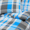 tsilova Tsilova Deutschland Bettbezüge Bettwäsche-Set Blau und Grau 200x200 cm Baumwolle