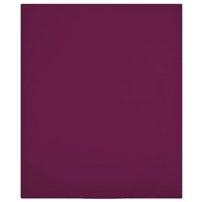 tsilova Tsilova Deutschland Bettlaken Spannbettlaken 2 Stk. Jersey Bordeauxrot 100x200 cm Baumwolle