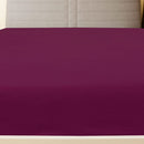 tsilova Tsilova Deutschland Bettlaken Spannbettlaken Jersey Bordeauxrot 90x200 cm Baumwolle
