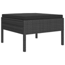 tsilova Tsilova Deutschland Gartenmöbel-Sets 10-tlg. Garten-Lounge-Set mit Auflagen Poly Rattan Schwarz