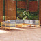 tsilova Tsilova Deutschland Gartenmöbel-Sets 10-tlg. Garten-Lounge-Set mit Grauen Kissen Massivholz Kiefer