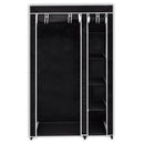 tsilova Tsilova Deutschland Kleiderschränke Faltbarer Stoffschrank Schwarz 110 x 45 x 175 cm