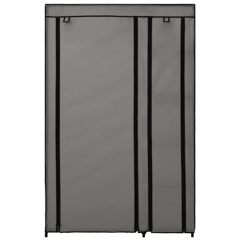 tsilova Tsilova Deutschland Kleiderschränke Faltschränke 2 Stk. Grau 110x45x175 cm Stoff